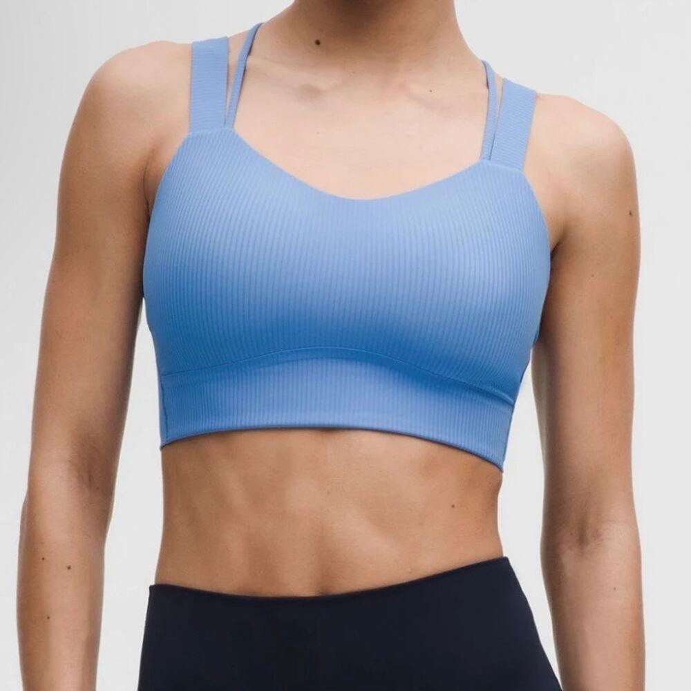 Lululemon Like a Cloud Ribbed Longline Bra, size 14
